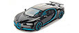 Bugatti Chiron 0-400-0 (black/blue).