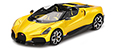 Bugatti W16 Mistral (yellow).
